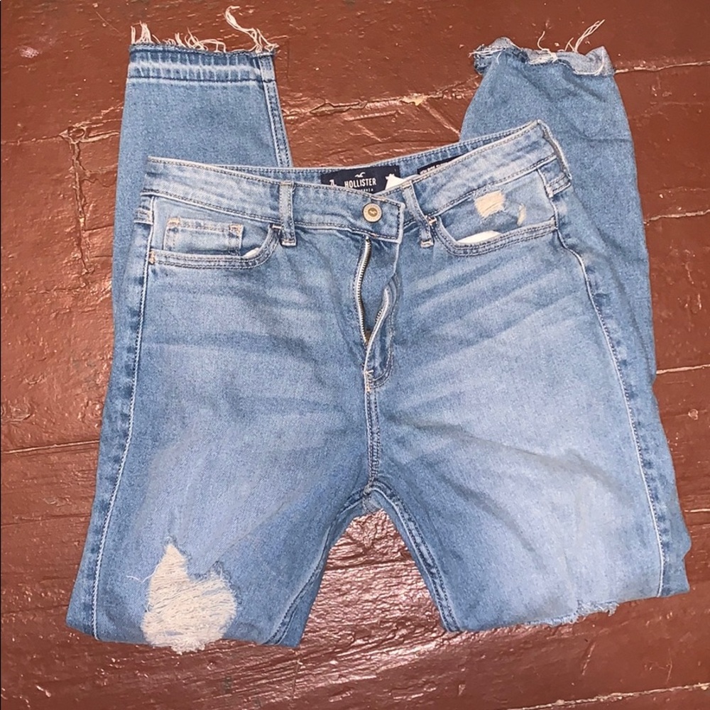 Hollister vintage high rise super skinny crop jean